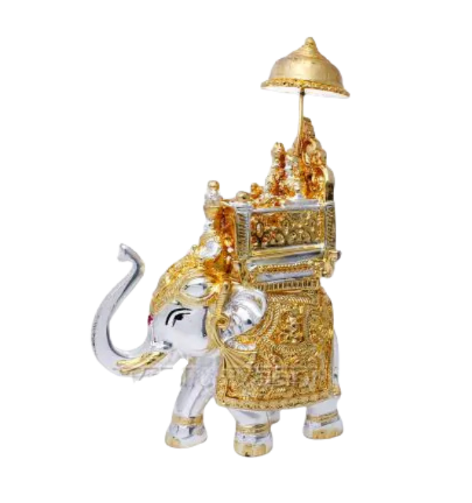 Elevant with Mahavat King Family Baraat Elephant